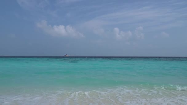 Close Beautiful Tropical Beach Impressive Image Any Use — Αρχείο Βίντεο