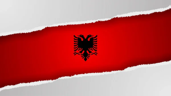 Eps10 Vektorové Patriotické Pozadí Albánskými Vlajkovými Barvami — Stockový vektor