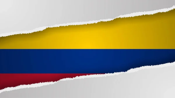 Eps10 Vettore Sfondo Patriottico Con Colori Della Bandiera Colombia Elemento — Vettoriale Stock