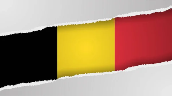 Eps10 Vektor Patriotisk Bakgrund Med Belgien Flagga Färger Del Inverkan — Stock vektor