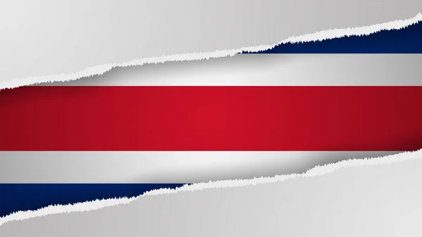 Eps10 Vektor Patriotisk Bakgrund Med Costarica Flagga Färger Del Inverkan — Stock vektor