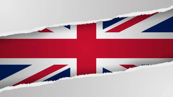 Eps10 Vector Fondo Patriótico Con Colores Bandera Inglaterra Elemento Impacto — Archivo Imágenes Vectoriales