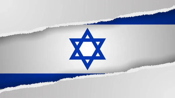 Eps10 Vector Patriottische Achtergrond Met Israel Vlag Kleuren Een Element — Stockvector