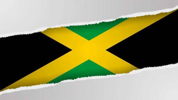 Eps10 Vector Fundo Patriótico Com Cores Bandeira Jamaica Elemento Impacto —  Vetores de Stock