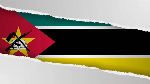 Eps10 Vector Fond Patriotique Aux Couleurs Drapeau Mozambique Élément Impact — Image vectorielle