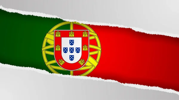 Eps10 Vector Patriotischer Hintergrund Mit Portugiesischen Flaggenfarben Ein Element Der — Stockvektor