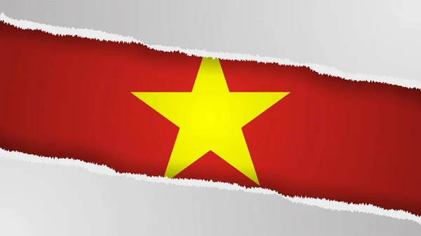 Eps10 Vector Fondo Patriótico Con Colores Bandera Vietnam Elemento Impacto — Vector de stock