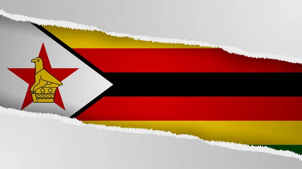 Eps10 Vector Fond Patriotique Aux Couleurs Drapeau Zimbabwe Élément Impact — Image vectorielle