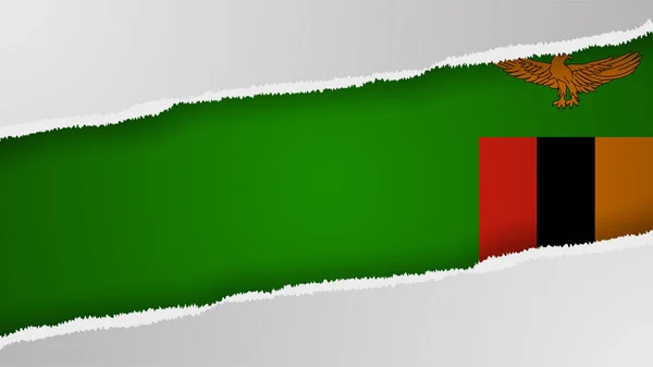 Векторный Патриотический Фон Eps10 Цветами Флага Замбии Элемент Воздействия Использования — стоковый вектор