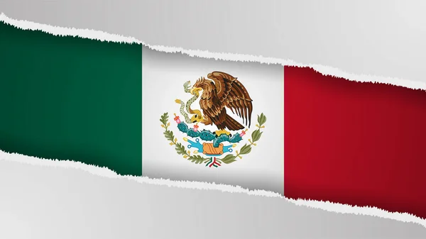 Eps10带有墨西哥国旗颜色的矢量爱国背景 一个你想利用的影响因素 — 图库矢量图片