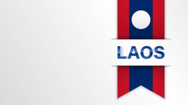 Laos bayrak renklerine sahip EPS10 Vatansever geçmişi. Kullanmak istediğiniz etki için bir unsur.