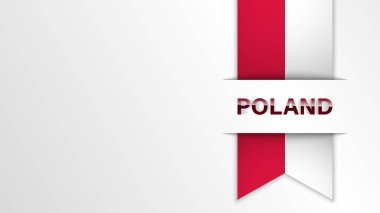 Polonya bayrak renklerine sahip EPS10 Vatansever Geçmişi. Kullanmak istediğiniz etki için bir unsur.