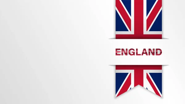 Eps10 Vector Fondo Patriótico Con Colores Bandera Inglaterra Elemento Impacto — Vector de stock