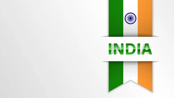 Hindistan Bayrağı Renklerine Sahip Eps10 Vatansever Geçmişi Kullanmak Istediğiniz Etki — Stok Vektör