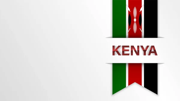 Eps10 Vector Patriotic Background Kenya Flag Colors Element Impact Use — Stock Vector