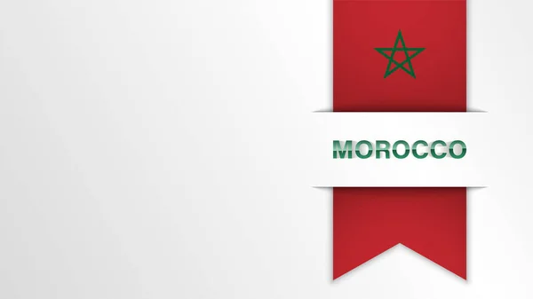 Eps10 Vector Patriottische Achtergrond Met Marokko Vlag Kleuren Een Element — Stockvector