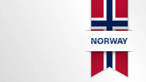 Eps10 Vector Fondo Patriótico Con Colores Bandera Noruega Elemento Impacto — Vector de stock