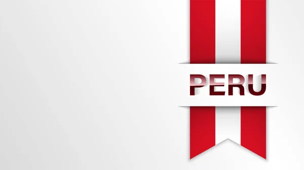 Eps10 Latar Belakang Patriotik Dengan Warna Bendera Peru Sebuah Elemen - Stok Vektor