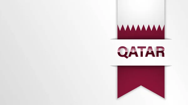Eps10 Vector Patriótico Fundo Com Cores Bandeira Qatar Elemento Impacto — Vetor de Stock