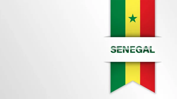 Eps10具有塞内加尔国旗颜色的矢量爱国背景 一个你想利用的影响因素 — 图库矢量图片