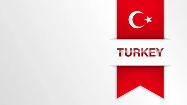 Eps10 Vektorové Patriotické Pozadí Tureckou Vlajkou Barvy Prvek Dopadu Pro — Stockový vektor