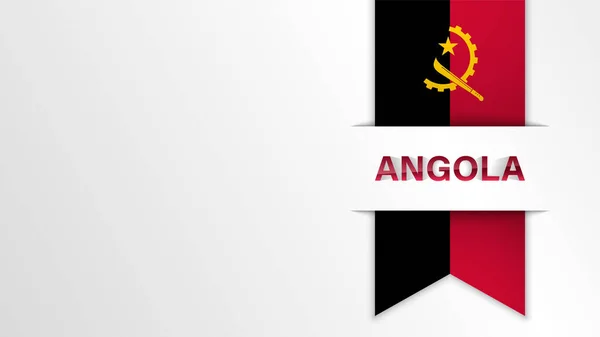 Eps10 Fondo Patriótico Vectorial Con Colores Bandera Angola Elemento Impacto — Archivo Imágenes Vectoriales