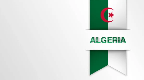 Eps10 Vektor Patriotisk Bakgrund Med Algeriet Flagga Färger Del Inverkan — Stock vektor