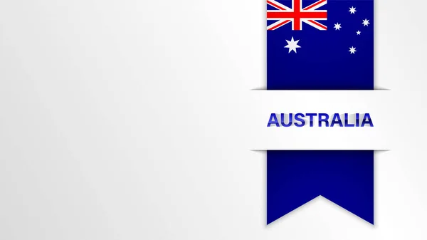 Eps10 Wektor Patriotyczne Tło Kolorami Flagi Australii Element Wpływu Wykorzystanie — Wektor stockowy