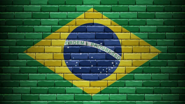 Eps10 Vetor Patriótico Fundo Com Cores Bandeira Brasil Elemento Impacto —  Vetores de Stock