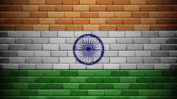 Eps10 Vector Patriotischer Hintergrund Mit Den Farben Der Indischen Flagge — Stockvektor
