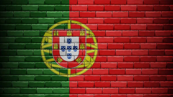 Eps10 Vector Fundo Patriótico Com Cores Bandeira Portugal Elemento Impacto — Vetor de Stock