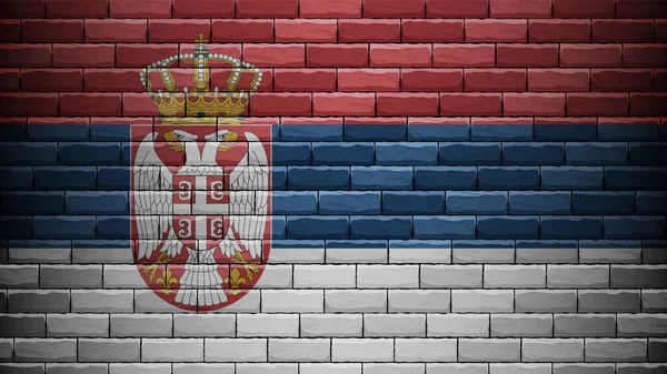 Eps10 Διάνυσμα Patriotic Φόντο Χρώματα Σημαία Της Σερβίας Ένα Στοιχείο — Διανυσματικό Αρχείο