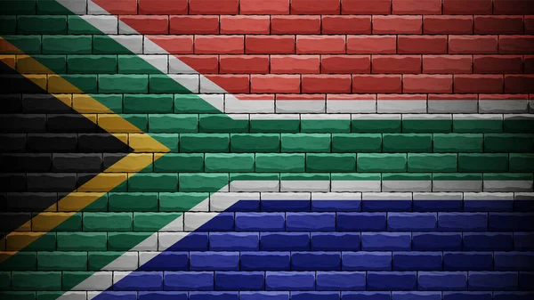 Eps10带有南非国旗颜色的矢量爱国背景 一个你想利用的影响因素 — 图库矢量图片