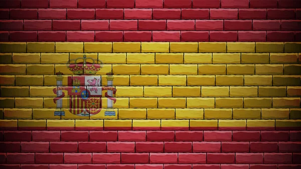 Eps10 Διάνυσμα Patriotic Φόντο Χρώματα Σημαία Της Ισπανίας Ένα Στοιχείο — Διανυσματικό Αρχείο