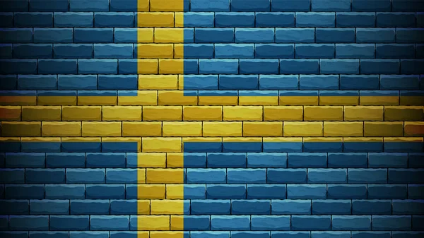 Eps10 Vector Patriotic Background Sweden Flag Color 당신이만들고 사용에 영향의 — 스톡 벡터