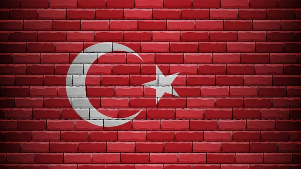 Eps10带有土耳其国旗颜色的矢量爱国背景 一个你想利用的影响因素 — 图库矢量图片