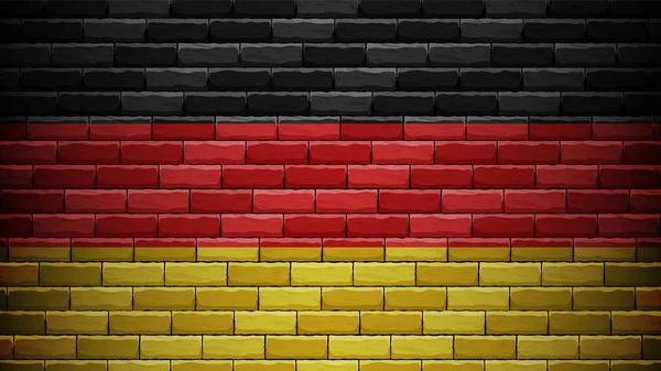 Eps10 Vector Patriotischer Hintergrund Mit Deutschland Flagge Ein Element Der — Stockvektor