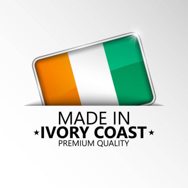 Fildişi Sahili grafik ve etiketinden yapılmış. Etki elementi yapmak istediğiniz kullanım için.