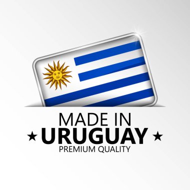 Uruguay grafik ve etiketinden yapılmış. Etki elementi yapmak istediğiniz kullanım için.