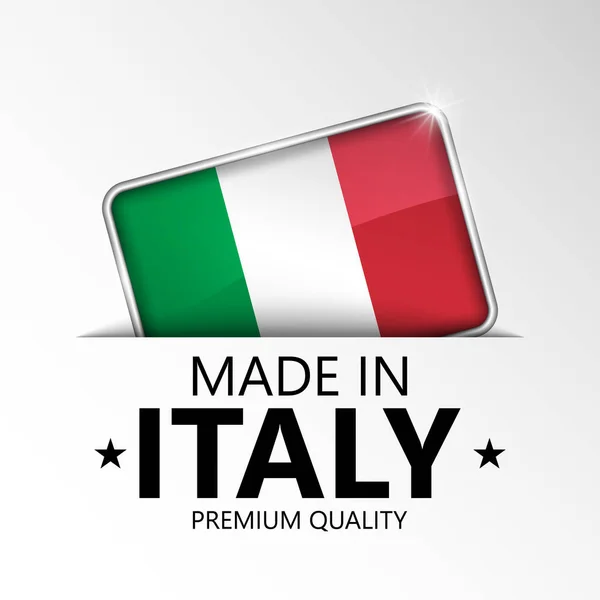 Made Italy Graphic Label Element Impact Use You Want Make — Stockvector