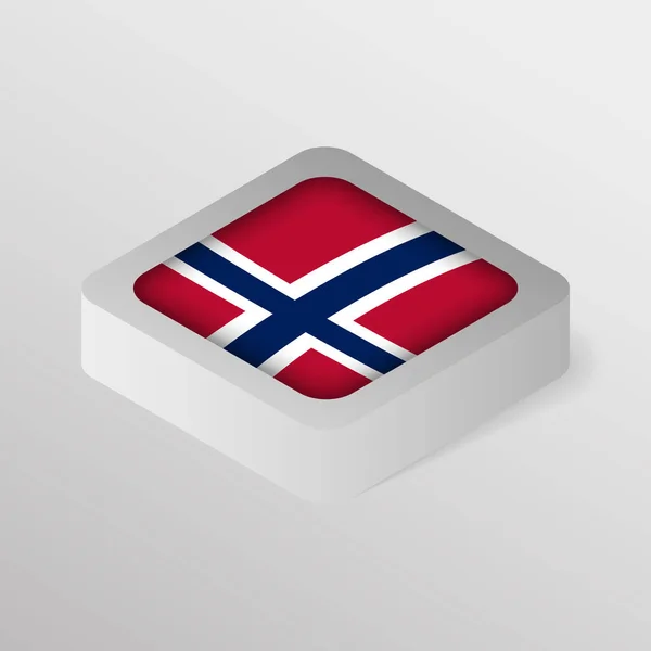 Eps10 Escudo Patriótico Vectorial Con Bandera Noruega Elemento Impacto Para — Vector de stock
