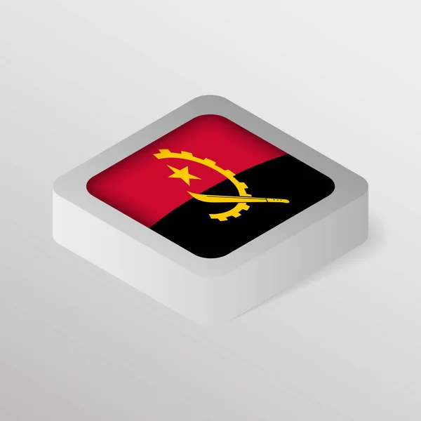 Eps10 Vector Patriotyczna Tarcza Flagą Angoli Element Wpływu Wykorzystanie Które — Wektor stockowy