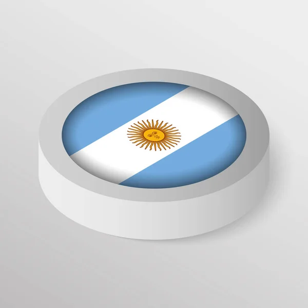Eps10 Scudo Patriottico Vettoriale Con Bandiera Argentina Elemento Impatto Uso — Vettoriale Stock