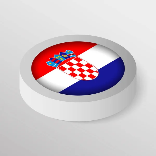 Eps10 Hazafias Pajzs Horvátország Zászlajával Befolyásoló Elem Használatához Amit Használni — Stock Vector