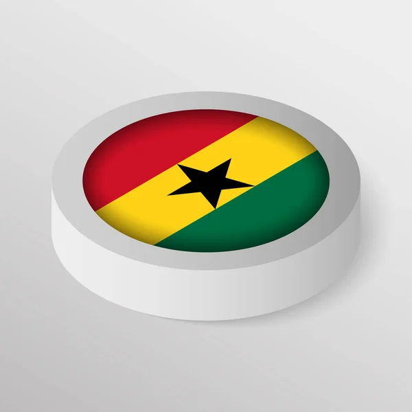 Eps10 Vector Patriotic Shield Flag Ghana Element Impact Use You — Stock Vector