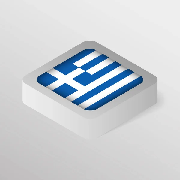 Eps10 Vector Patriotic Shield Flag Greece Елемент Впливу Використання Який — стоковий вектор