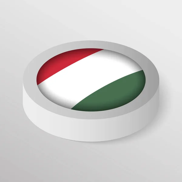Eps10 Vector Patriottisch Schild Met Vlag Van Hongarije Een Element — Stockvector