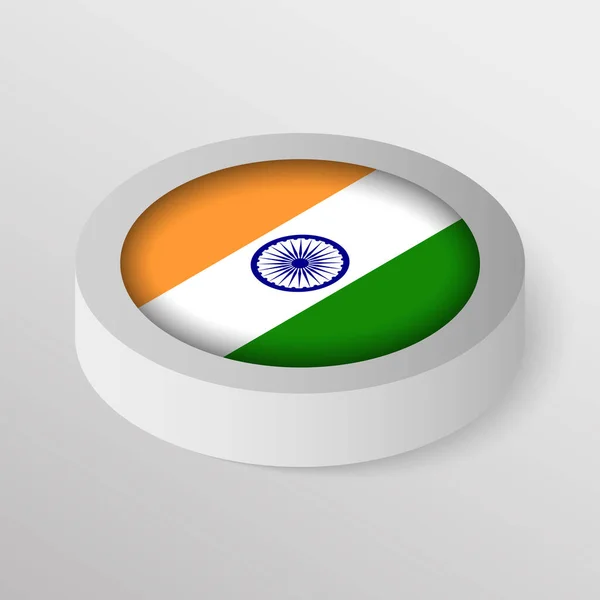 Eps10 Διάνυσμα Πατριωτική Ασπίδα Σημαία Της Ινδίας Ένα Στοιχείο Πρόσκρουσης — Διανυσματικό Αρχείο