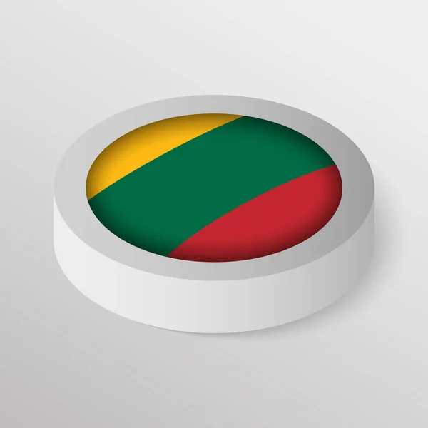 Eps10 Vector Escudo Patriótico Com Bandeira Lituânia Elemento Impacto Para —  Vetores de Stock