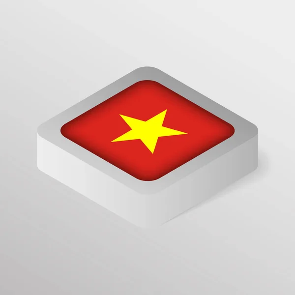 Векторный Патриотический Щит Eps10 Флагом Вьетнама Элемент Воздействия Использования Хотите — стоковый вектор